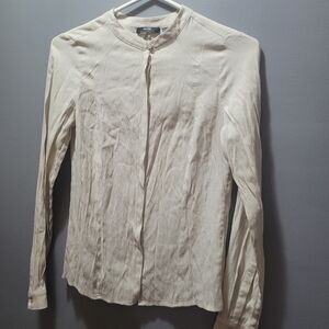 Mexx Metropolitan Cream Button-Up Shirt Size 2